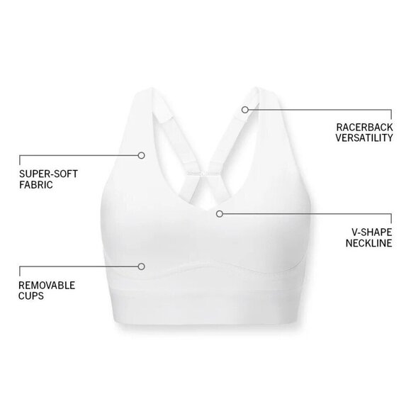 Fabletics All Day Every Day Bra Blue Blue Women's L - Picture 10 of 11